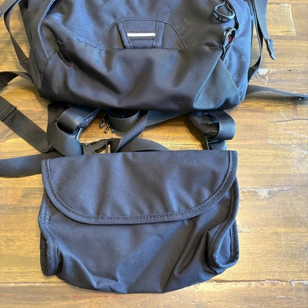 Osprey Portal Everyday Commute Laptop Backpack Black Orange Hike Pouch Outdoor